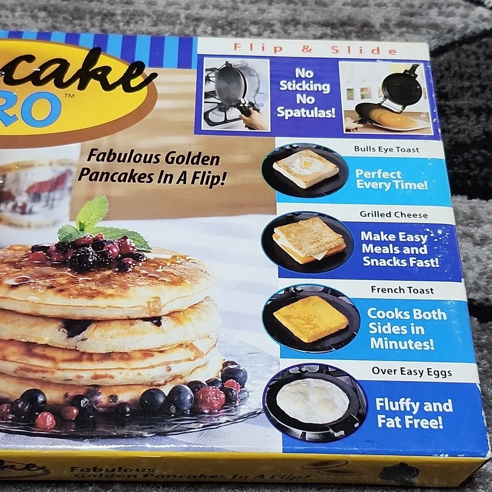 PANCAKE PRO FLIP & SLIDE PERFECT EVERYTIME DOUBLE-SIDED NON-STICK PAN